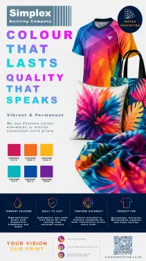 Click Here To Enlarge This Photo Of Sublimation at Simplex Knitting Company